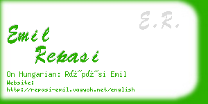 emil repasi business card